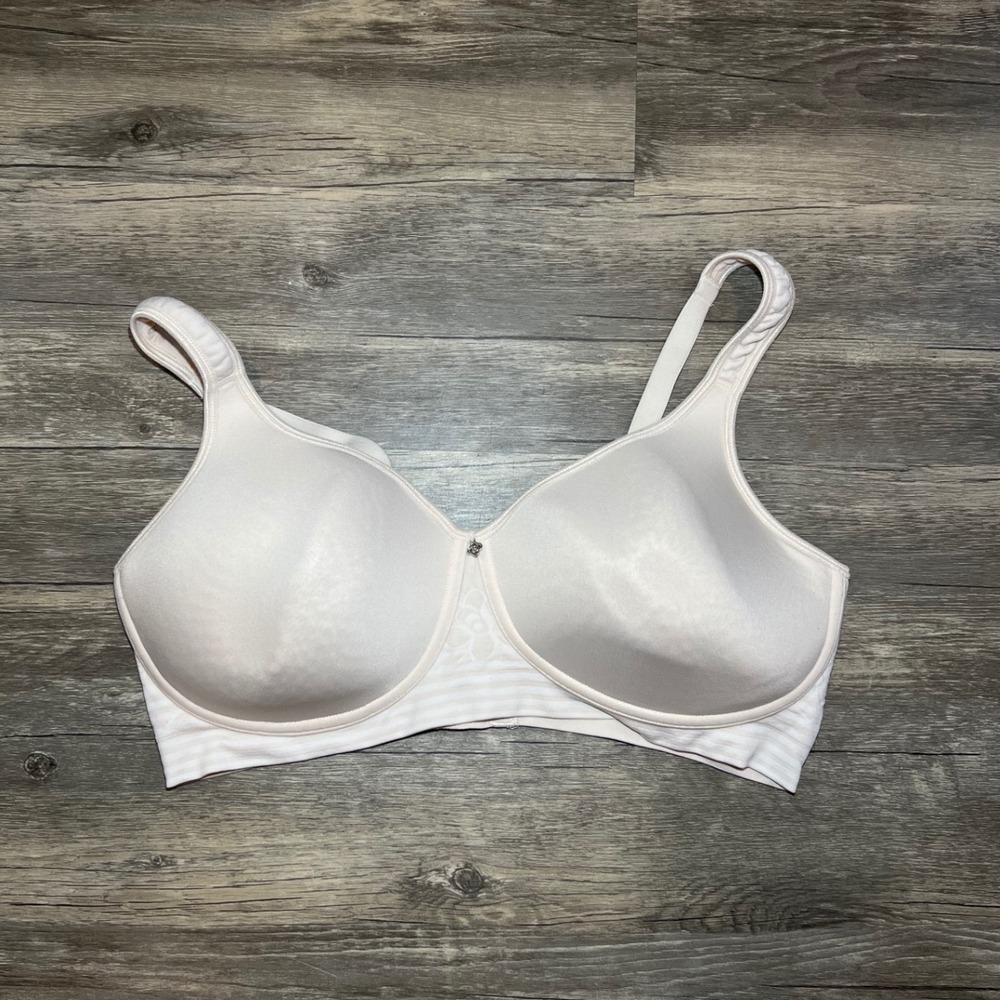Breezies 42C Full Coverage T-Shirt Bra Nude Beige Molded Cup Comfort Wireless